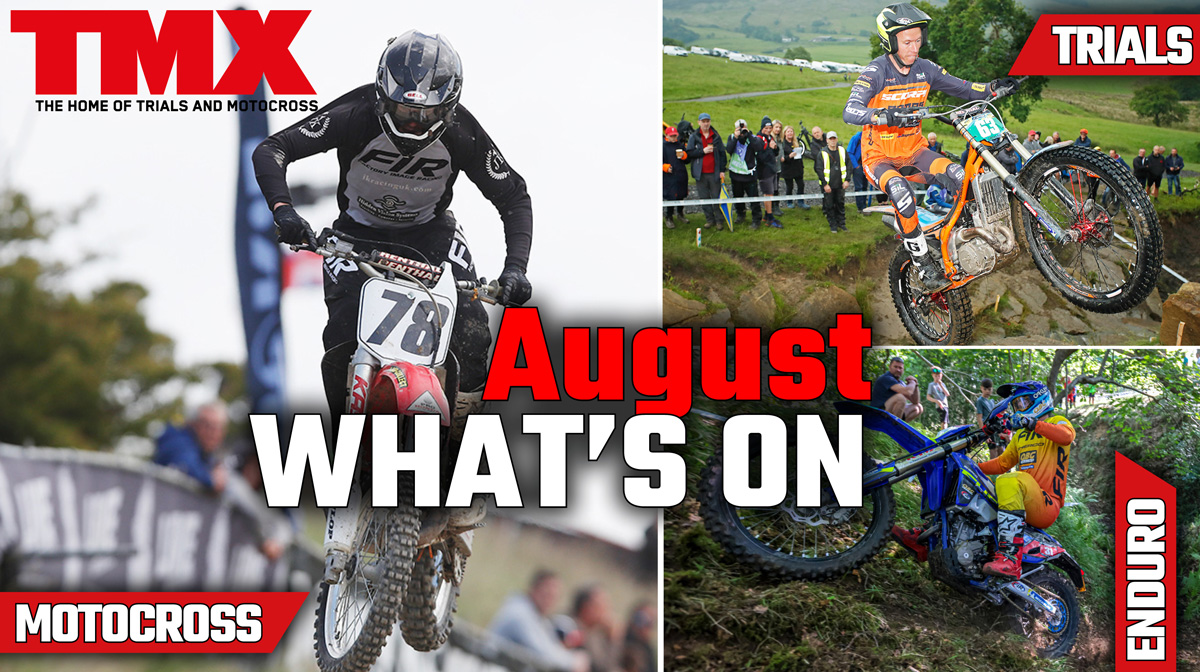 Trials Motocross and Enduro Events August 2025