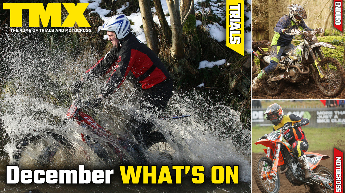 Trials Motocross and Enduro Events December 2025