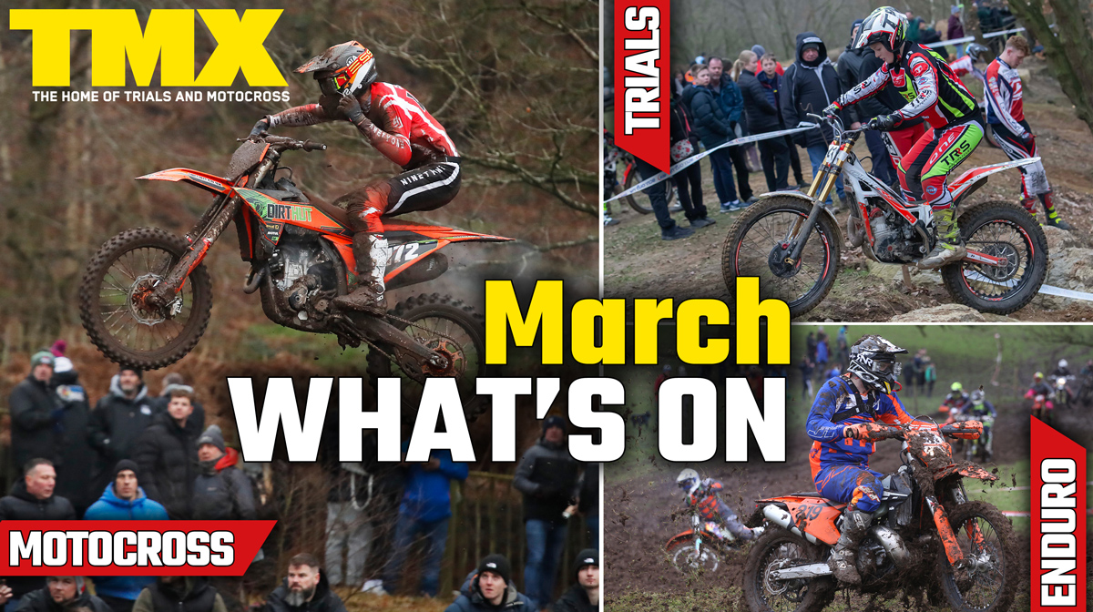 Trials Motocross and Enduro Events March 2025