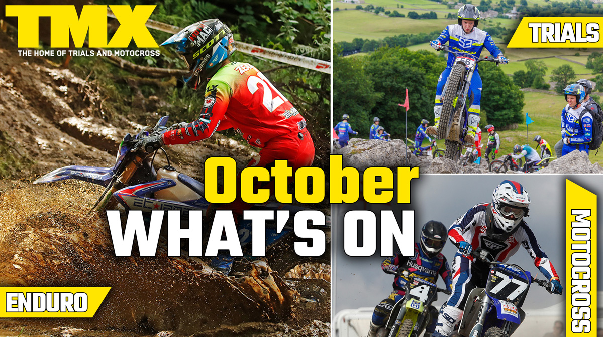Trials Motocross and Enduro Events October 2025