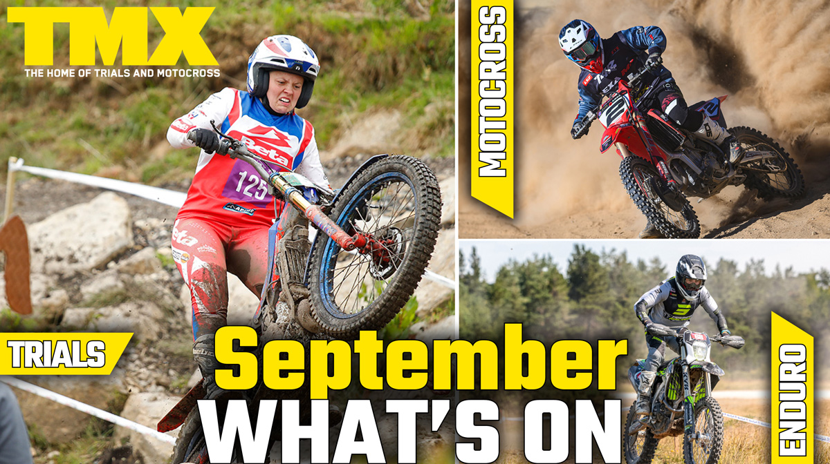 Trials Motocross and Enduro Events September 2025