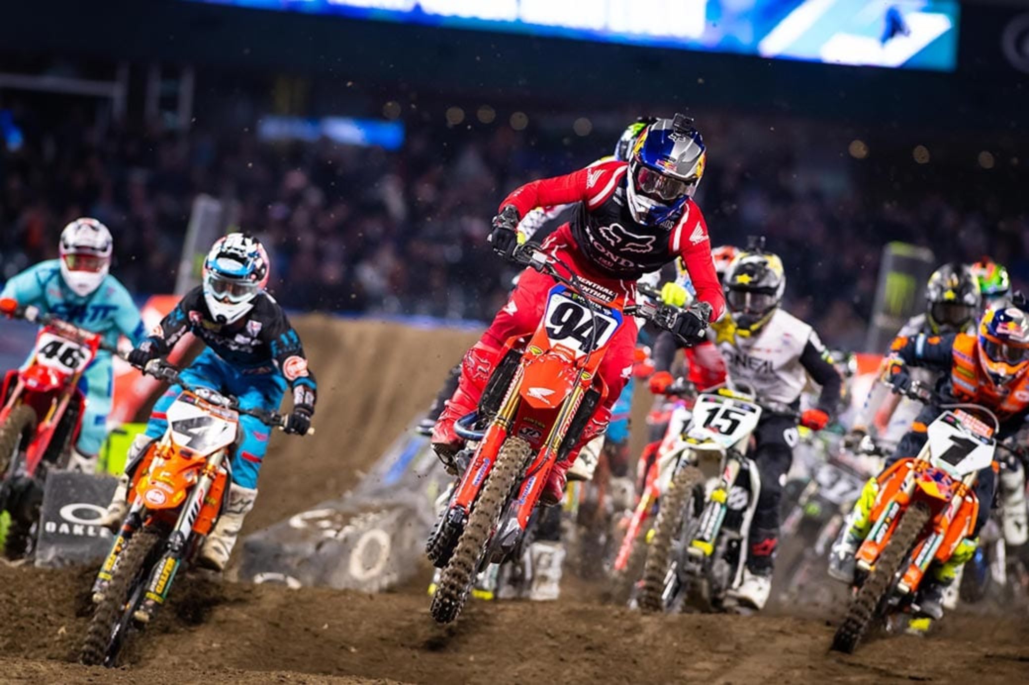 Ken Roczen moves into AMA Supercross points lead at Anaheim 2