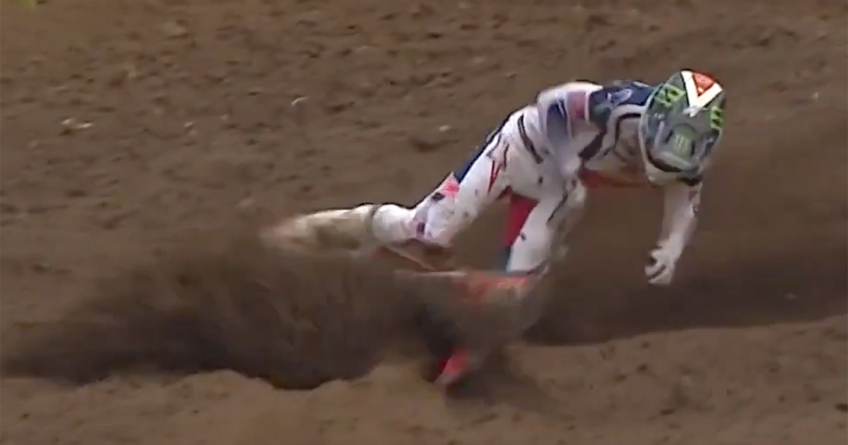 Video Chase Sexton Crash Mxon Redbud Qualifying 2022